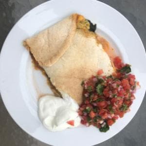 Spinach Sheet Pan Quesadilla