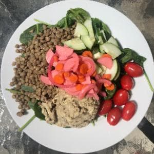 Greek Bowls with Baba Ganoush