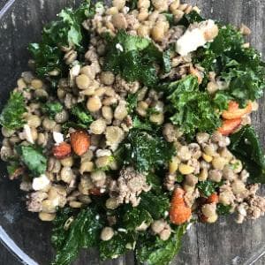 Lemon Kale Nut Salad