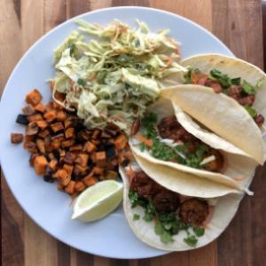 Sriracha Lime Shrimp Tacos